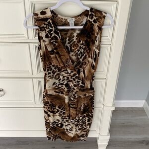 Cache XS animal print dress